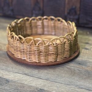 Woven Basket Organizer - Gold